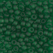 Miyuki rocailles kralen 6/0 - Matted transparent green 6-146F